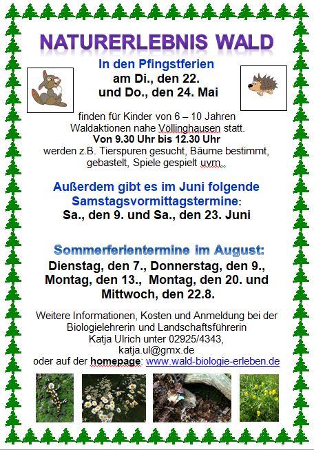 neue Termine Mai-August